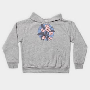 Pink and Blue Sakura Kids Hoodie